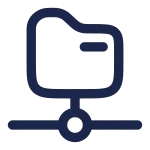 Folder Path Connect SVG Icon